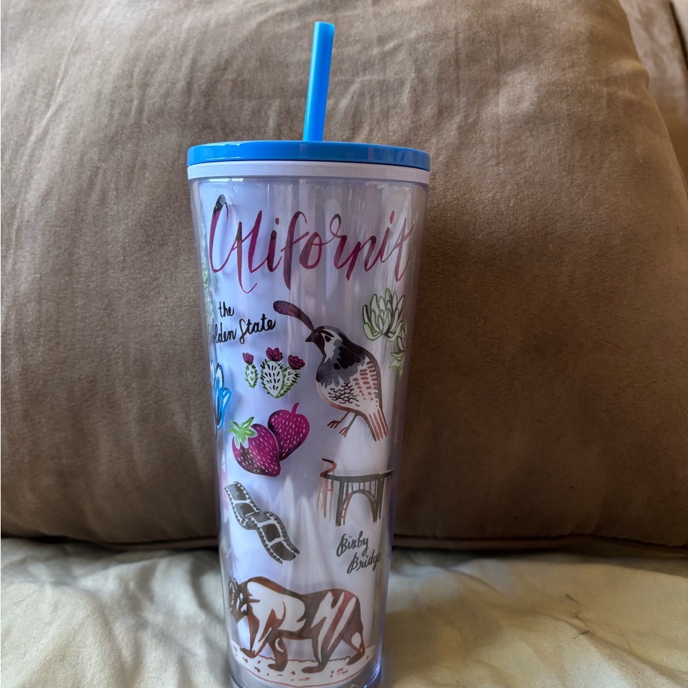 Starbucks California Tumbler with Blue Lid
